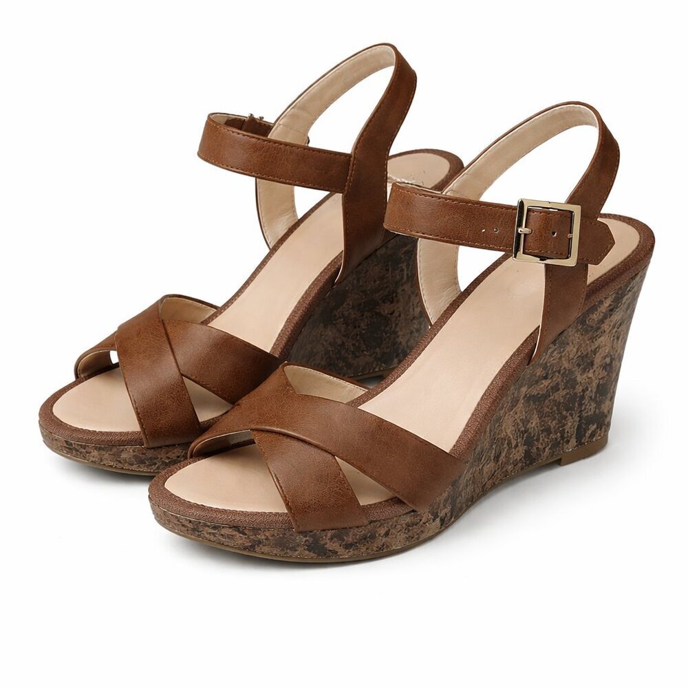 MOOTSIES TOOTSIES MOLALITAK Brown Wedge Shoes 7.5M